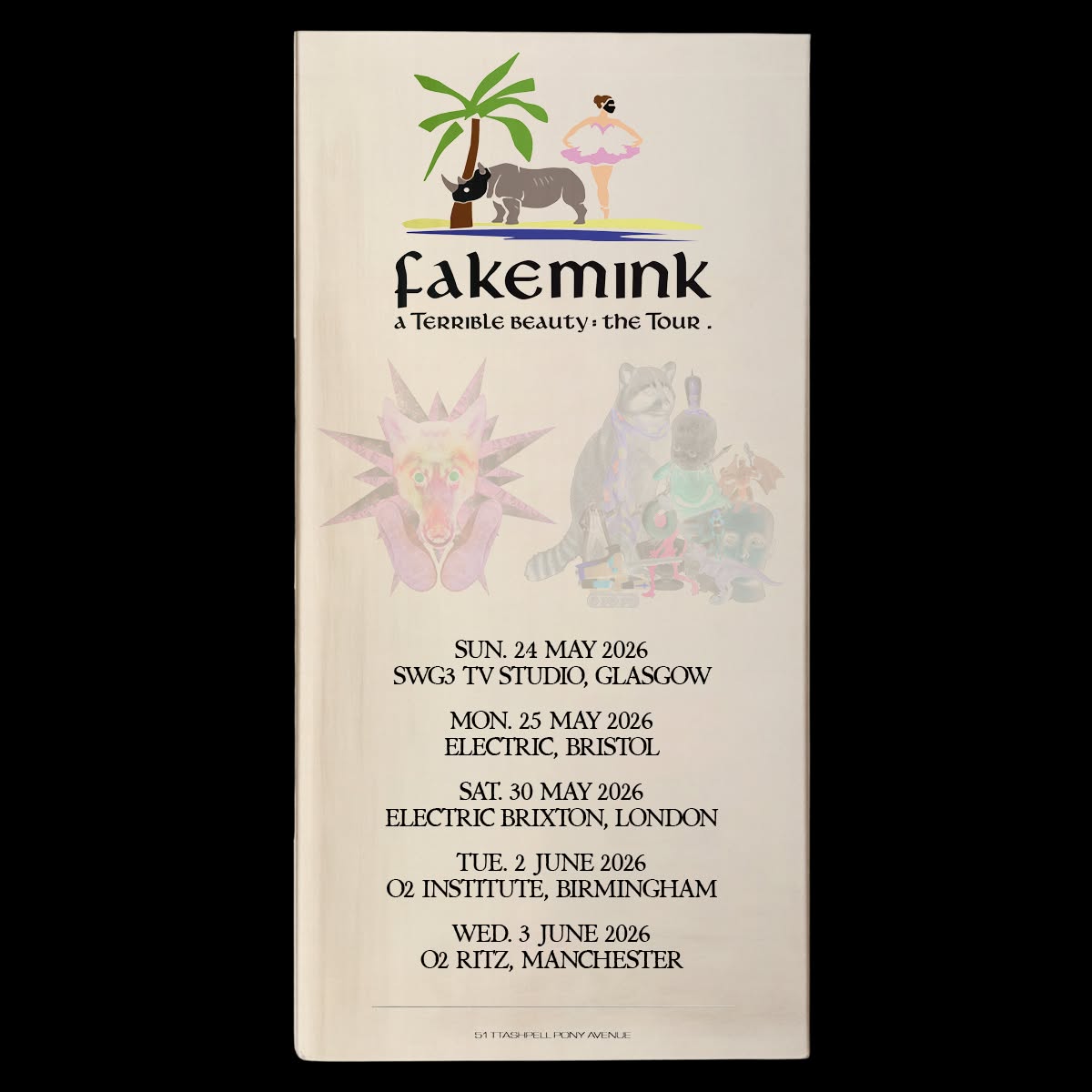 fakemink 2026 concert poster
